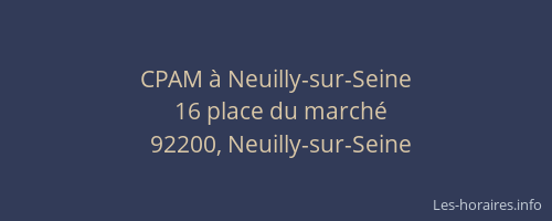 CPAM à Neuilly-sur-Seine