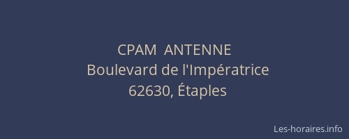 CPAM  ANTENNE