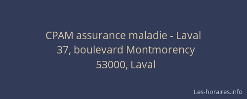 CPAM assurance maladie - Laval