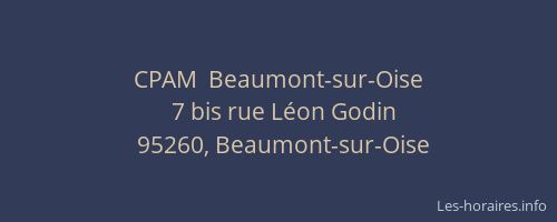 CPAM  Beaumont-sur-Oise