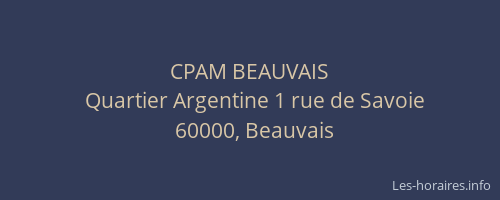 CPAM BEAUVAIS