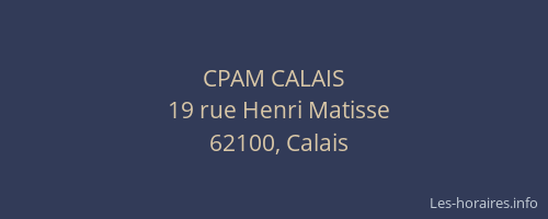 CPAM CALAIS