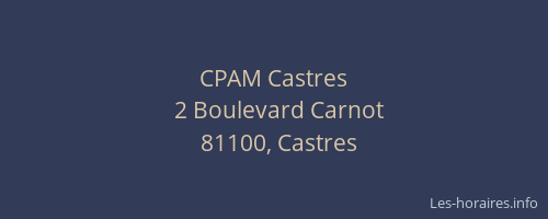 CPAM Castres