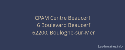 CPAM Centre Beaucerf