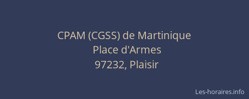 CPAM (CGSS) de Martinique