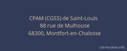 CPAM (CGSS) de Saint-Louis