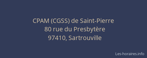 CPAM (CGSS) de Saint-Pierre