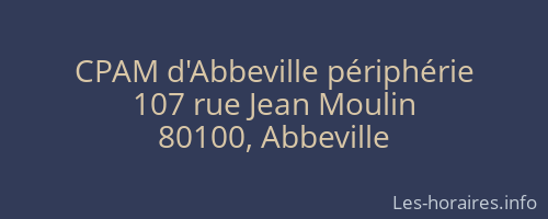CPAM d'Abbeville périphérie