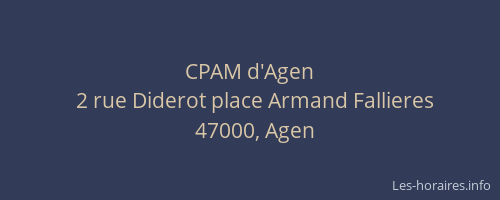 CPAM d'Agen