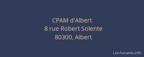 CPAM d'Albert