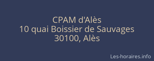 CPAM d'Alès