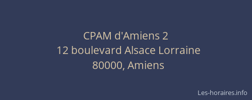 CPAM d'Amiens 2
