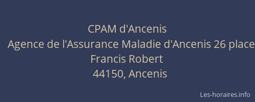 CPAM d'Ancenis