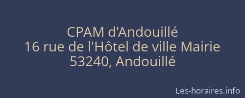 CPAM d'Andouillé