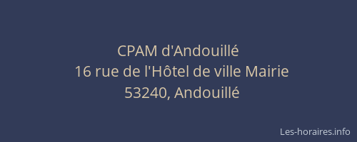 CPAM d'Andouillé