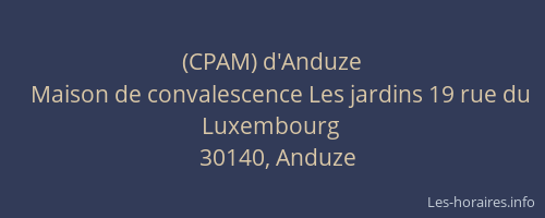 (CPAM) d'Anduze