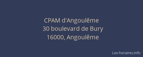 CPAM d'Angoulême