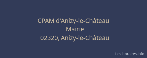 CPAM d'Anizy-le-Château