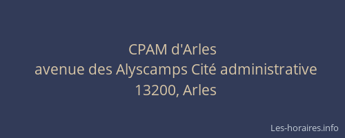 CPAM d'Arles