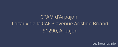 CPAM d'Arpajon