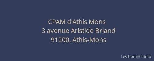 CPAM d'Athis Mons