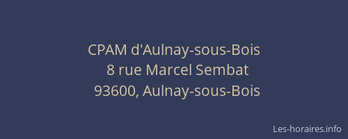 CPAM d'Aulnay-sous-Bois