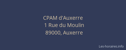 CPAM d'Auxerre