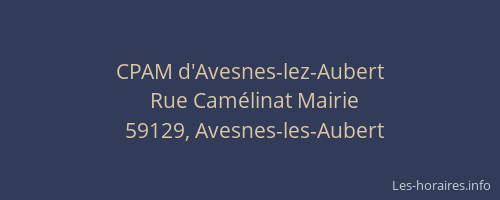 CPAM d'Avesnes-lez-Aubert