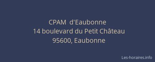 CPAM  d'Eaubonne