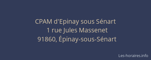CPAM d'Epinay sous Sénart