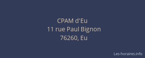 CPAM d'Eu