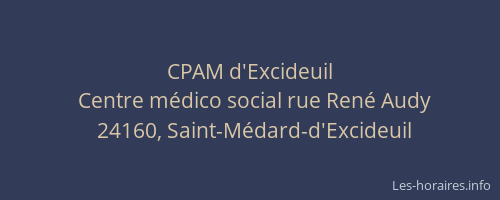 CPAM d'Excideuil
