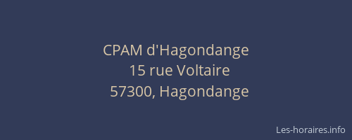 CPAM d'Hagondange
