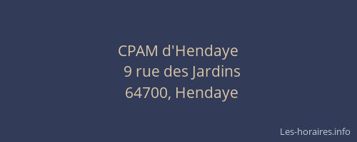 CPAM d'Hendaye