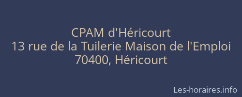 CPAM d'Héricourt
