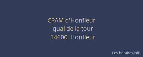 CPAM d'Honfleur
