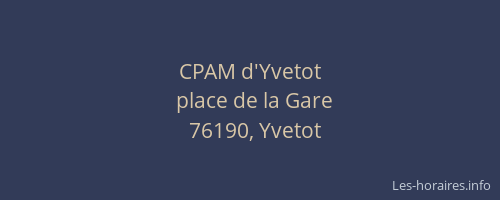 CPAM d'Yvetot