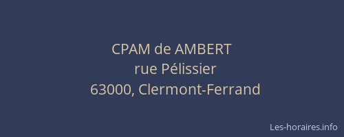 CPAM de AMBERT