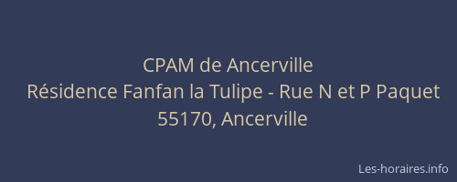 CPAM de Ancerville