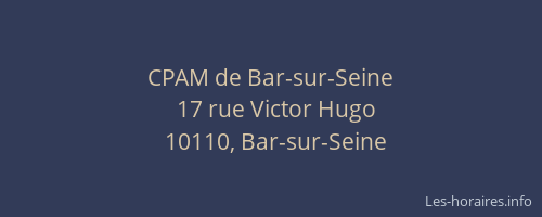 CPAM de Bar-sur-Seine