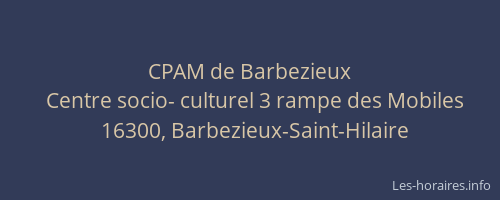 CPAM de Barbezieux