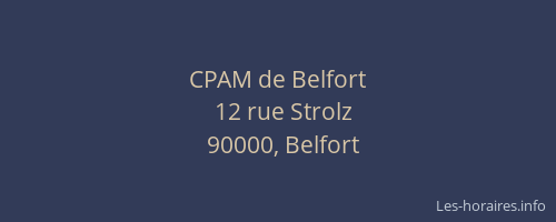 CPAM de Belfort