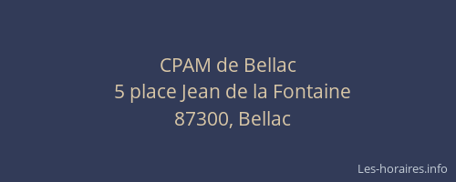 CPAM de Bellac