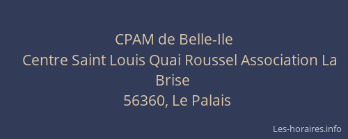 CPAM de Belle-Ile