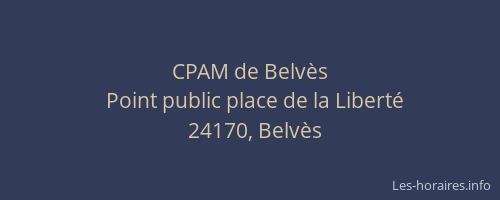 CPAM de Belv&egrave;s