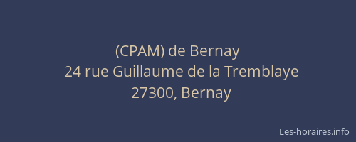 (CPAM) de Bernay
