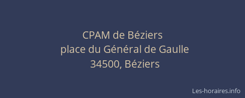 CPAM de Béziers