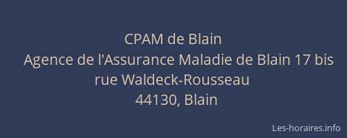 CPAM de Blain