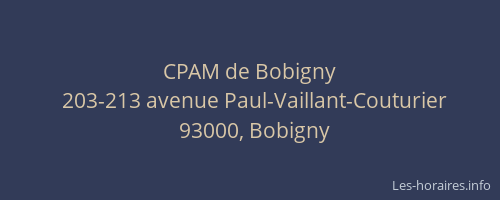 CPAM de Bobigny