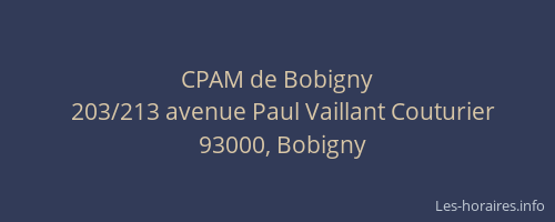 CPAM de Bobigny